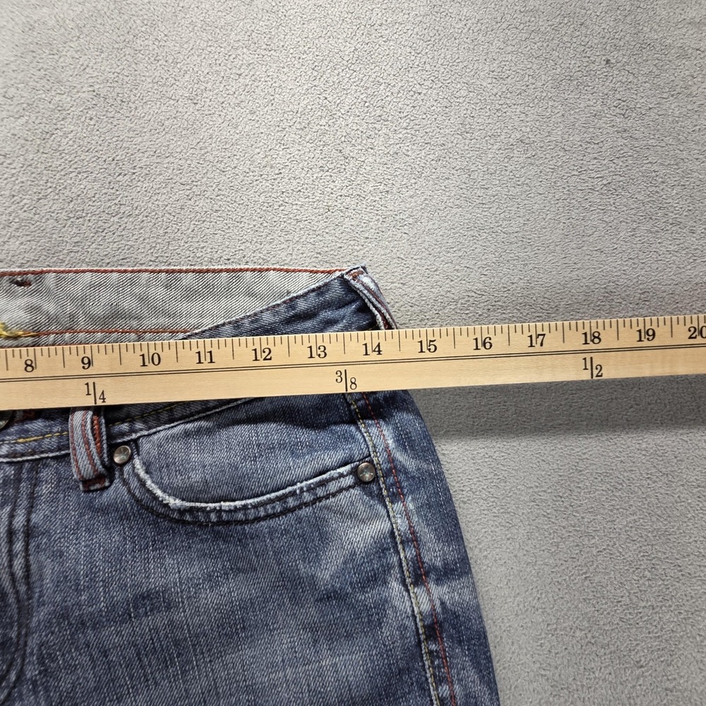 Diesel Jeans Womens 26x34 Blue Medium Wash Slim Bootcut Embroidered Italy - Picture 3 of 16